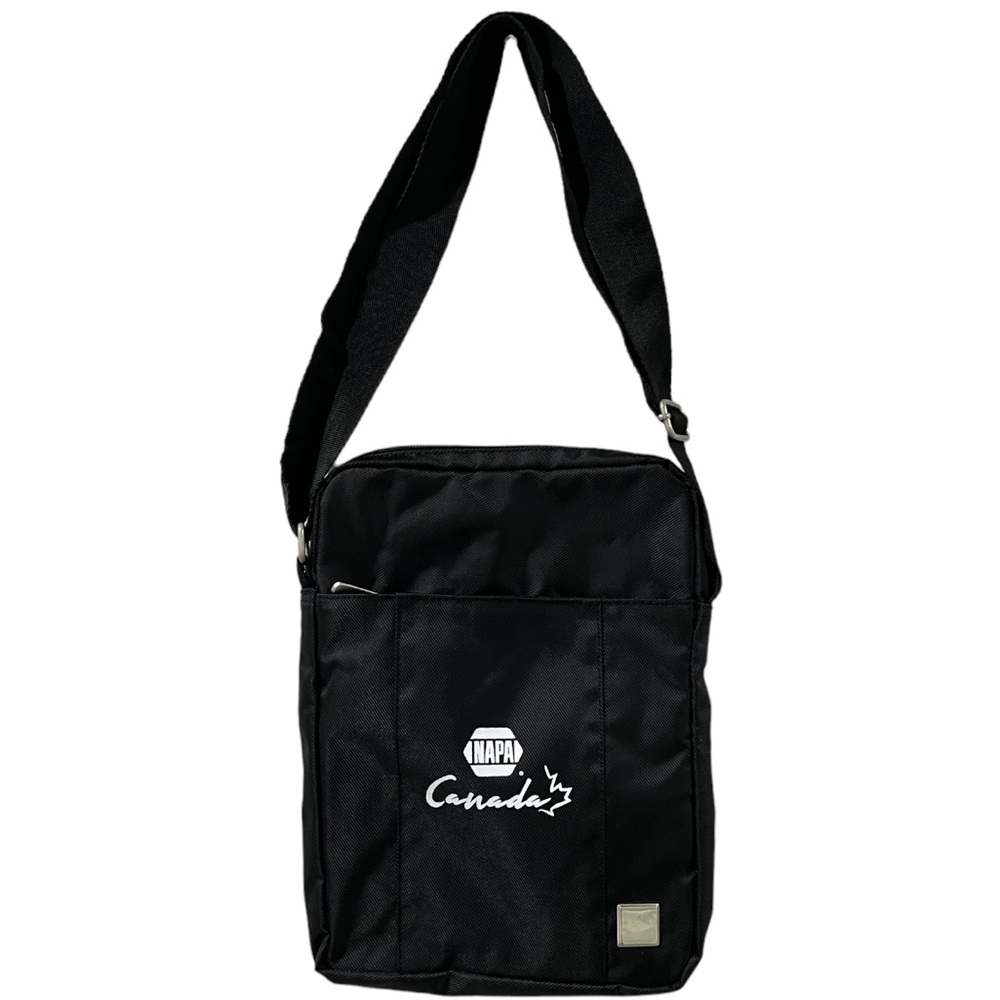 NAPA Canada Black Messenger Crossbody Nylon Bag